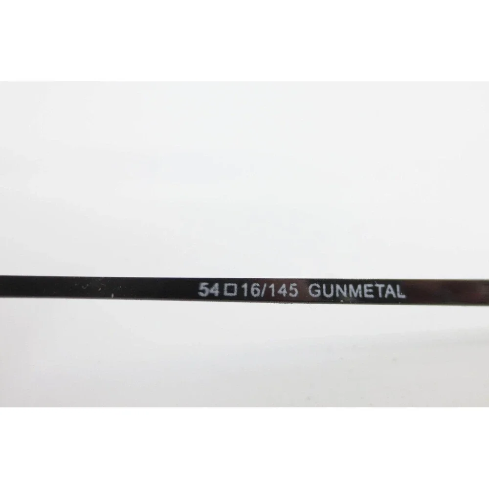 Modern Greg Eyeglasses Gunmetal Semi Rimless Metal Frames 54-16-145 36712